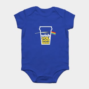 I wish you were beer Baby Bodysuit